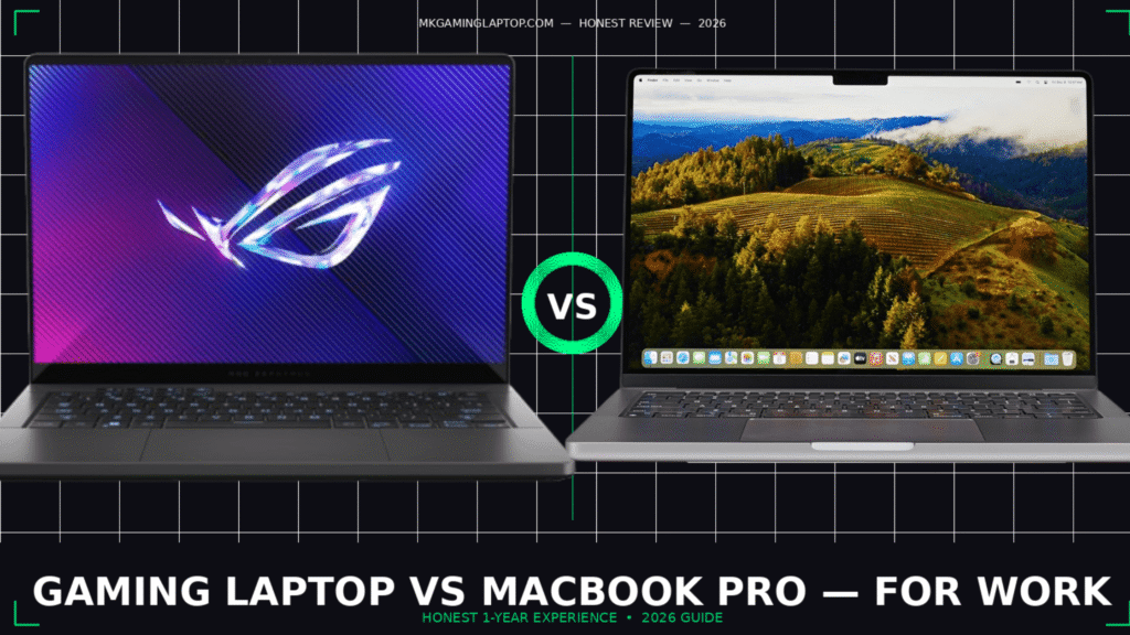 gaming laptop vs macbook for work